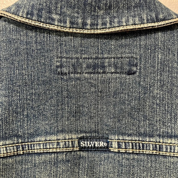 Silver Jeans Vintage Y2K Denim Jean Jacket - Small - Picture 5 of 7